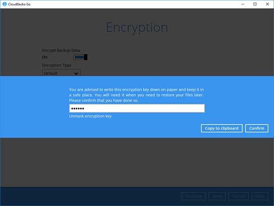 10. Click “Confirm” to continue