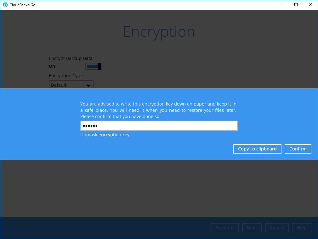 10. Click “Confirm” to continue