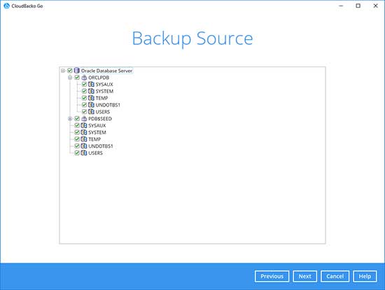 3. Select the Backup Set Type “MS SQL Server Backup”.