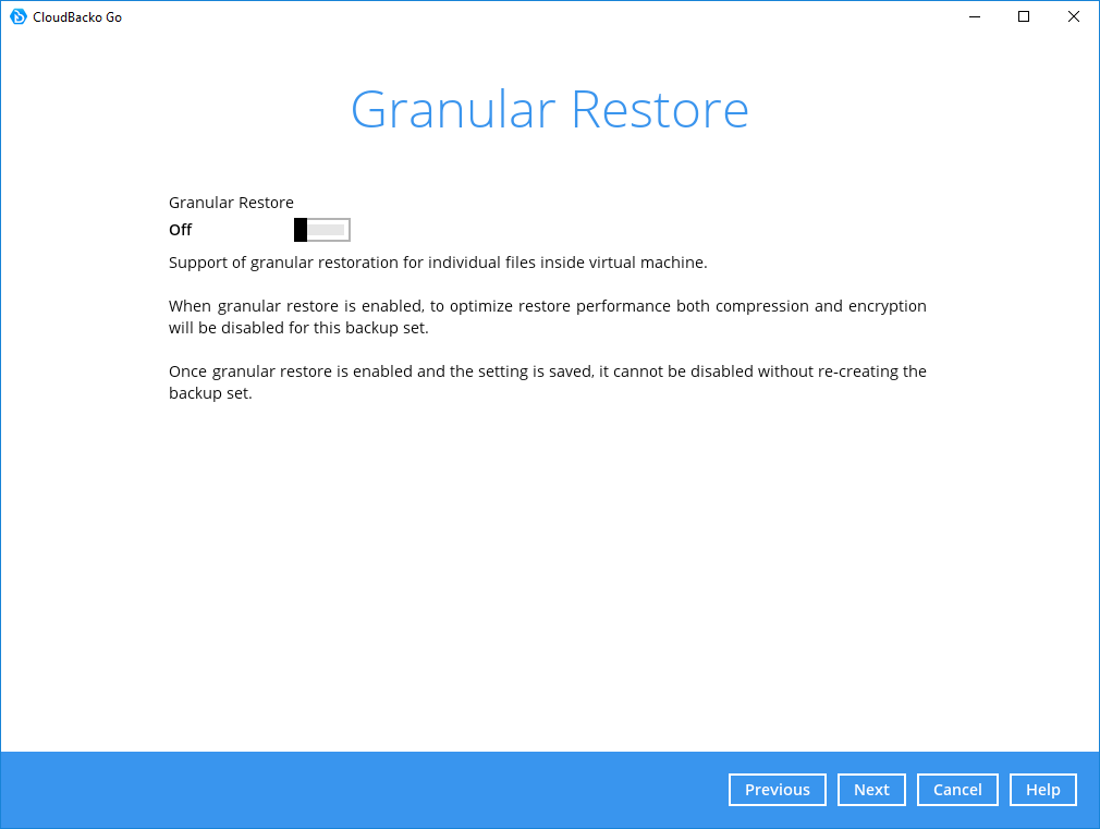 7. Select a storage destination, i.e. CloudBacko Drive. Click “OK” to continue.