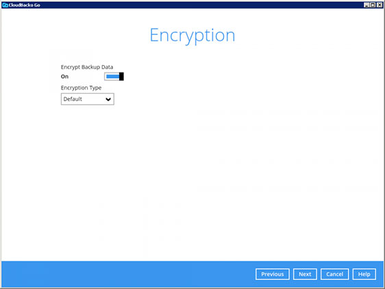 9. Use default encryption settings. Click 