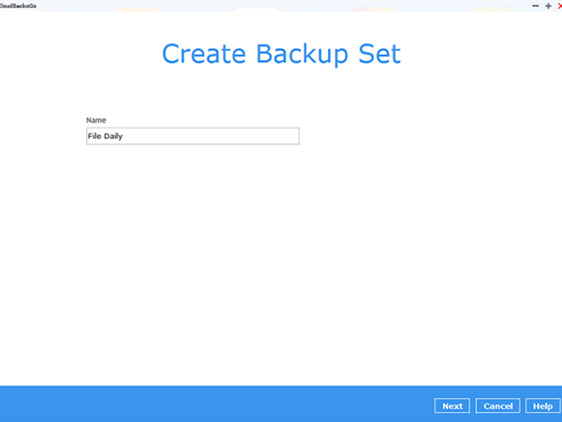 3. Select to Create a File (default) or Microsoft 365 backup set. Then click on [Next] to continue or click on [Close]    to create your backup sets later. 