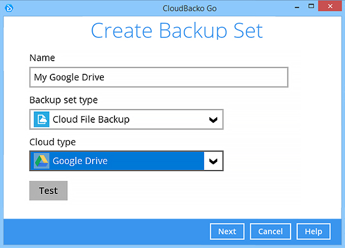 How to create a Google Drive cloud file backup