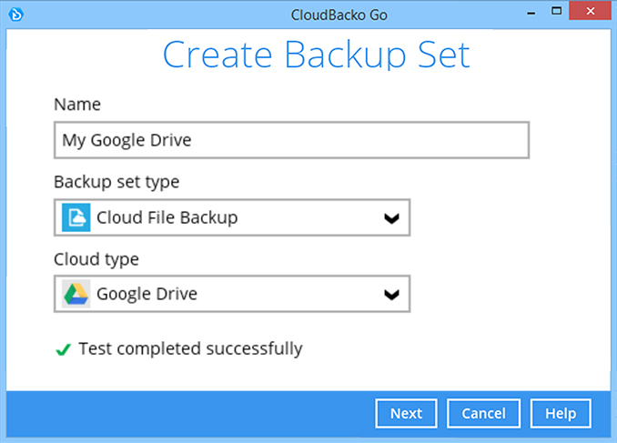 How to create a Google Drive cloud file backup