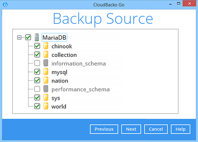 Backup MariaDB