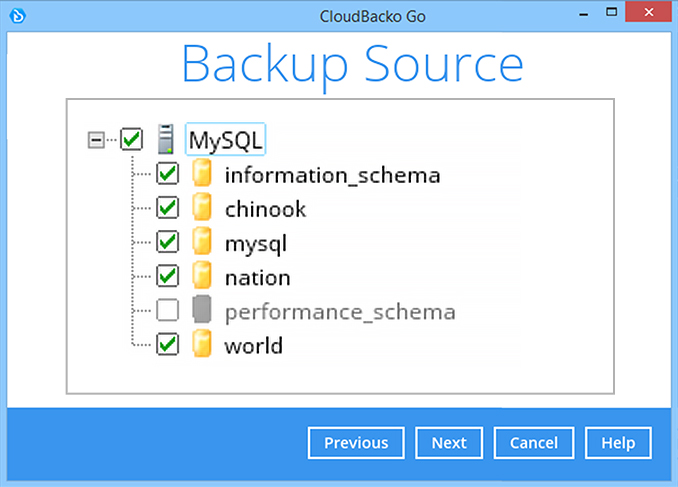 Backup MySQL
