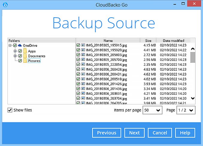 Backup OneDrive