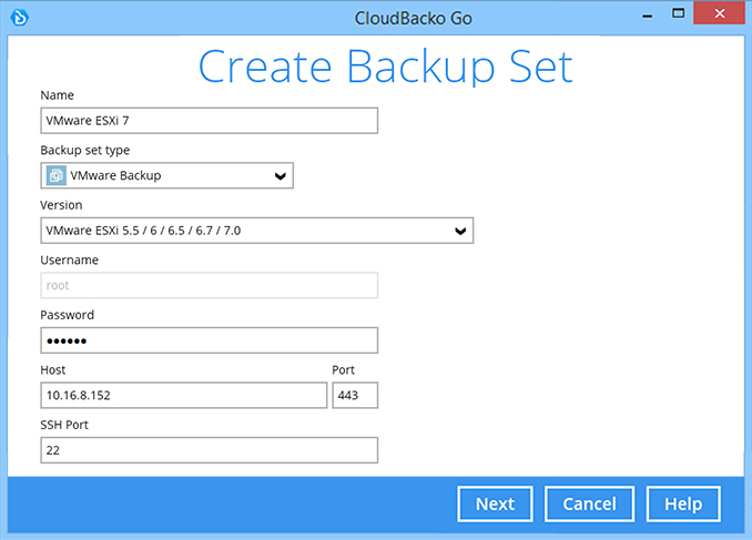 Backup VMware