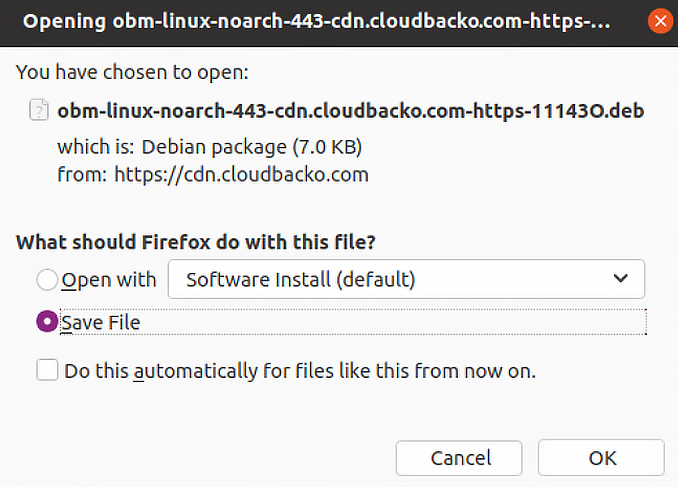 Install CloudBacko to Linux by DEB