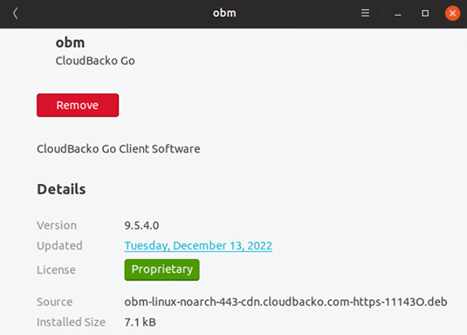 Install CloudBacko to Linux by DEB