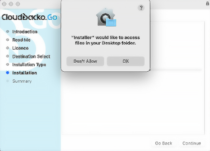 Install CloudBacko to macOS