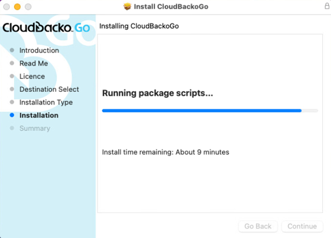 Install CloudBacko to macOS