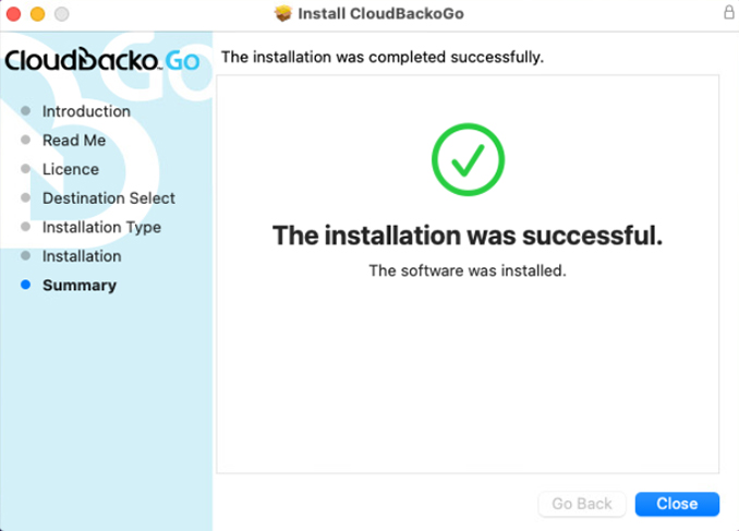 Install CloudBacko to macOS