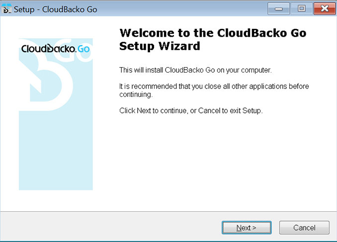 Download Cloudbacko Windows installer