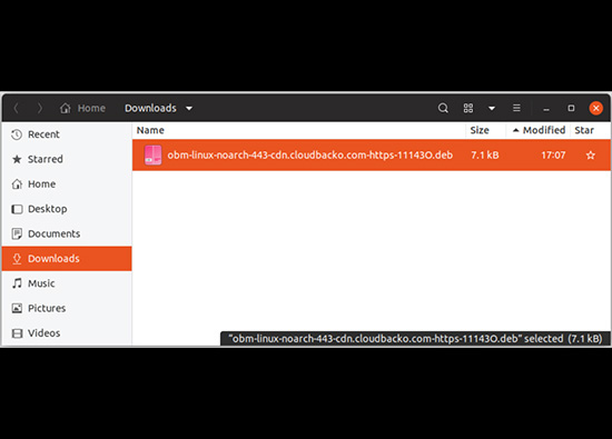 Open CloudBacko installer