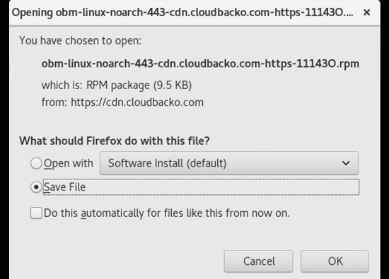 save installer