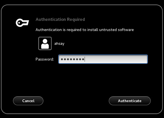 enter your password