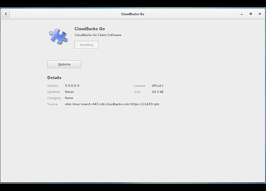 installing Cloudbacko