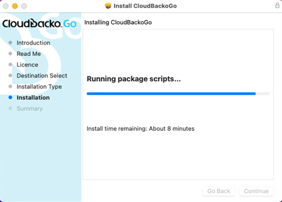 安装cloudbacko
