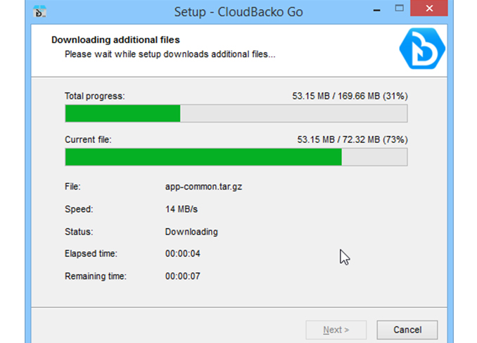 Download Cloudbacko Windows installer