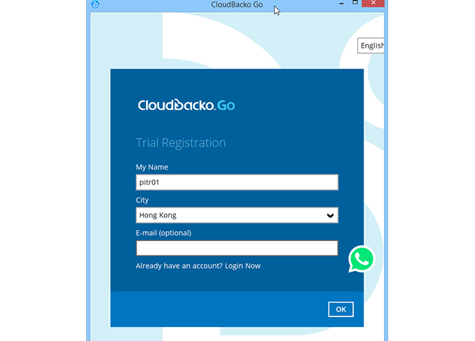 Download Cloudbacko Windows installer